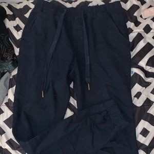 Girls Medium Navy Blue Jogging Pants